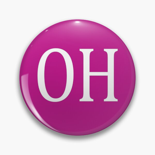 Item preview, OH Initials Monogram Elegant White Letters designed and sold by Jeallan Designs.