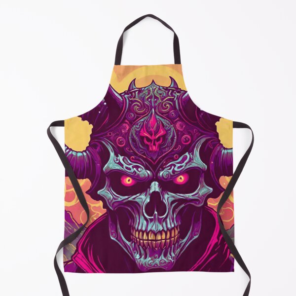 Item preview, Shadowed Sovereign - Purple Demon Skull with Horns designed and sold by GrizzlyCollective.