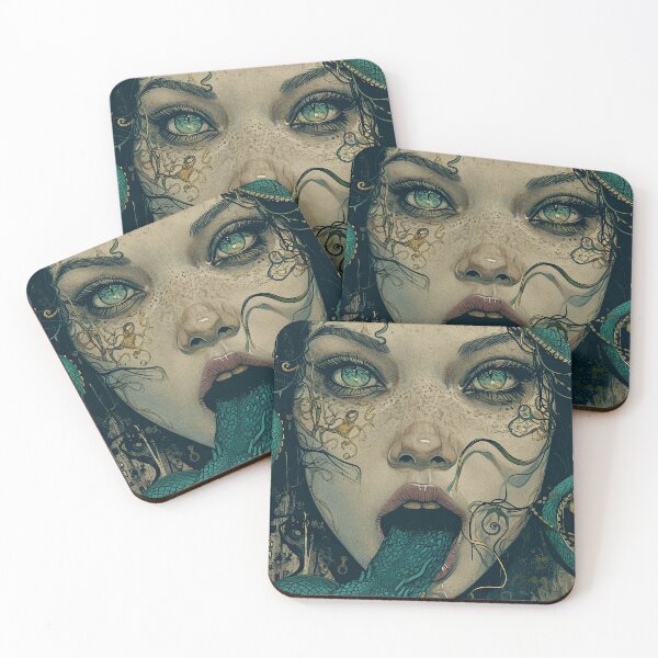 Item preview, Medusa Illustration designed and sold by OccultDreams.