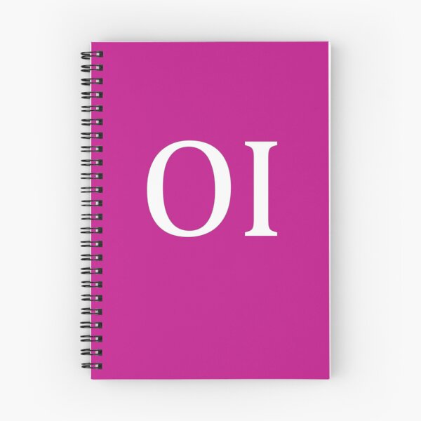 Item preview, OI Initials Monogram Elegant White Letters designed and sold by Jeallan Designs.