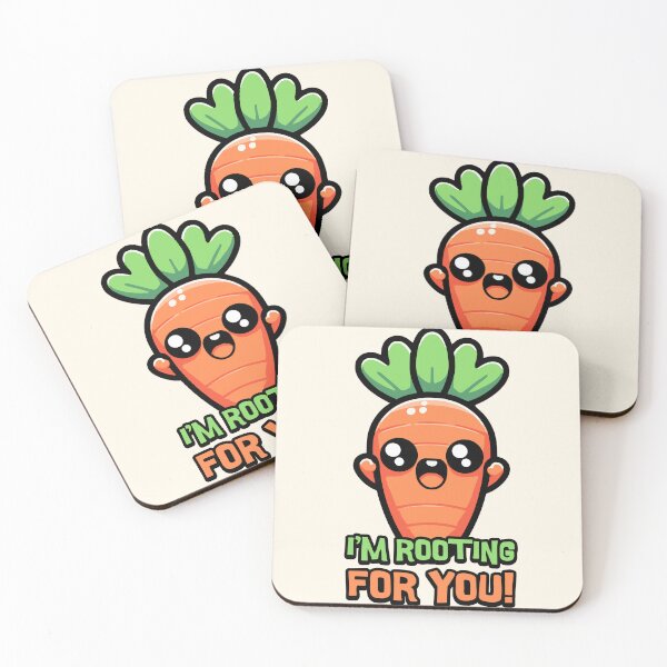 Item preview, I'm Rooting For You! Cute Carrot Pun! designed and sold by PMCreative.