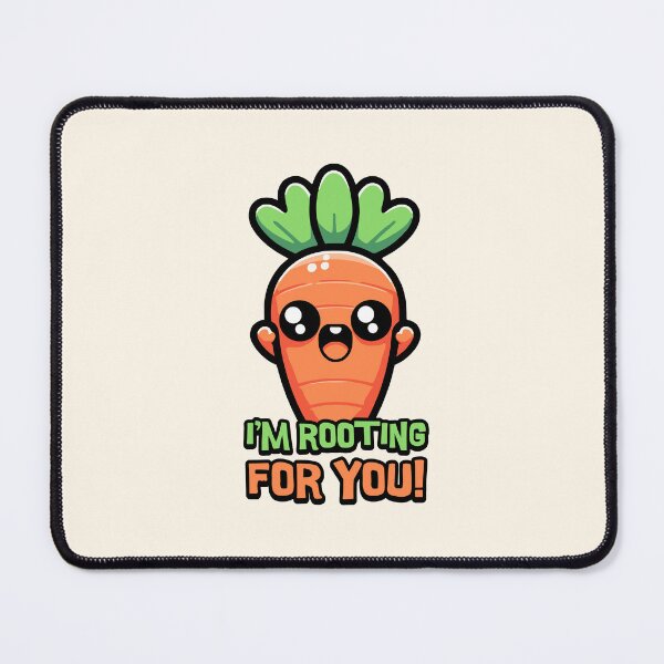 Item preview, I'm Rooting For You! Cute Carrot Pun! designed and sold by PMCreative.