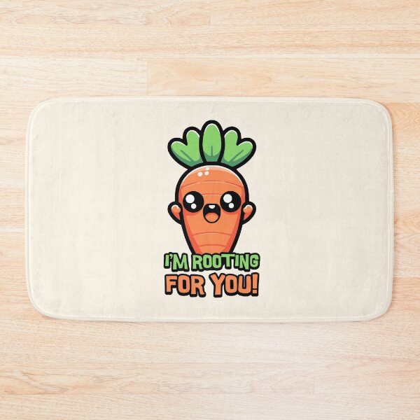 Item preview, I'm Rooting For You! Cute Carrot Pun! designed and sold by PMCreative.