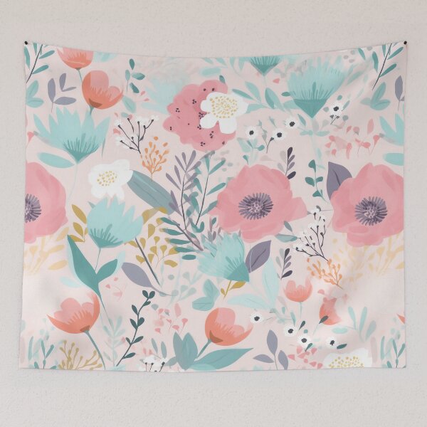 Item preview, Pastel Flowers Floral Pattern designed and sold by Light79.