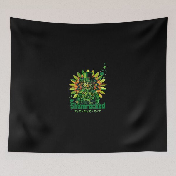Item preview, Funny St Patricks Day Lucky Leprechaun Shamrocked Cubism Vector Art designed and sold by zax454.