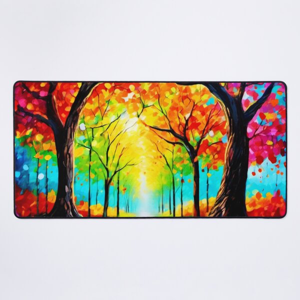 Item preview, Colorful Artistic Trees designed and sold by Health And Fitness Posts e-Store.