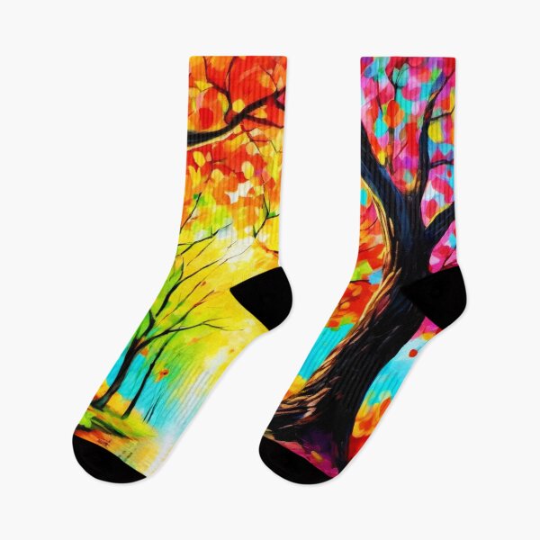 Item preview, Colorful Artistic Trees designed and sold by Health And Fitness Posts e-Store.