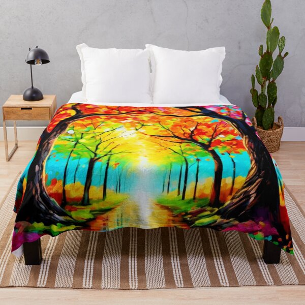 Item preview, Colorful Artistic Trees designed and sold by Health And Fitness Posts e-Store.