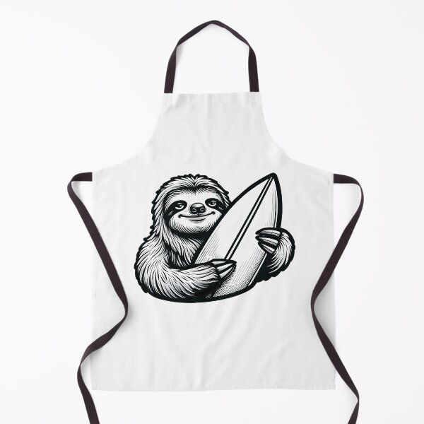 Item preview, surfer sloth designed and sold by landscapeworlds.