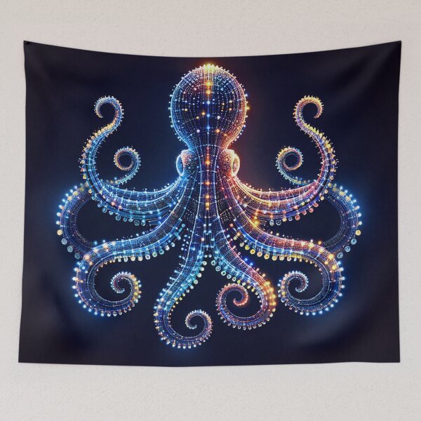 Item preview, Digital World Octopus designed and sold by zzz888.