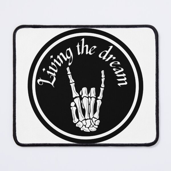 Item preview, Living the dream skeleton art designed and sold by Belmont-Tees.