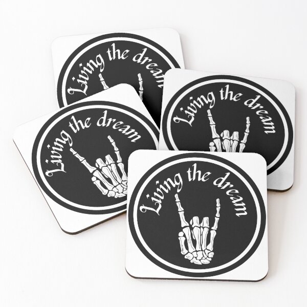 Item preview, Living the dream skeleton art designed and sold by Belmont-Tees.