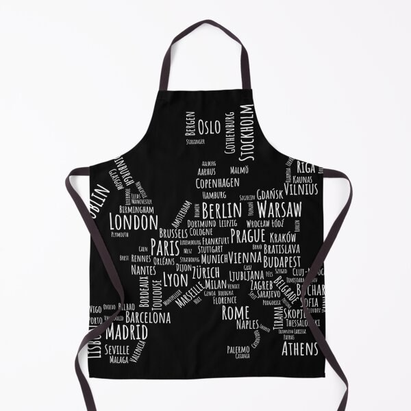 Item preview, Stylized map of Europe (dark version) designed and sold by Feyd-Design.