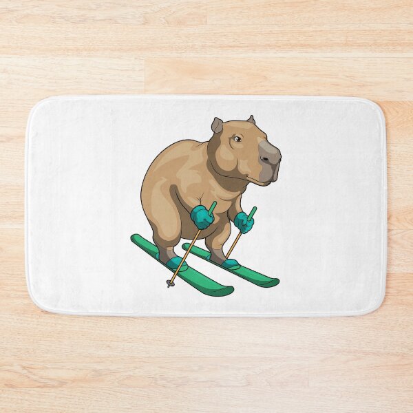 Item preview, Capybara Skier Ski  designed and sold by Snabdesign84.