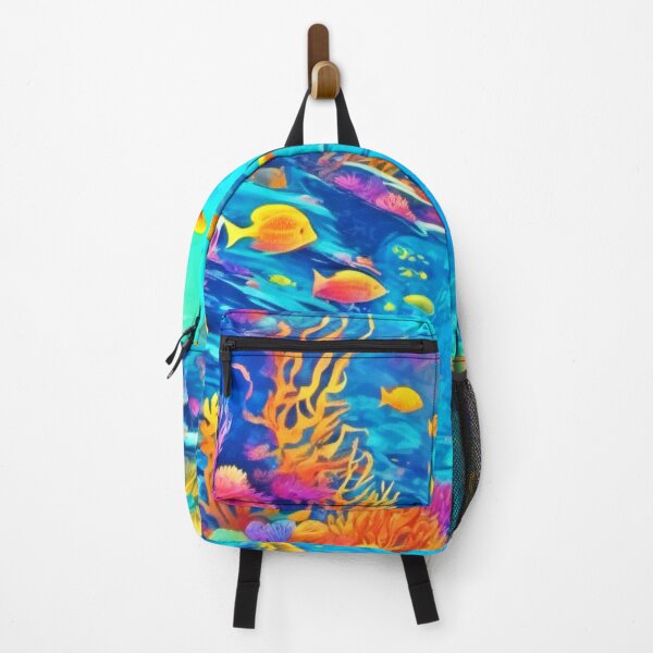 Item preview, Colorful Undersea Scene designed and sold by Health And Fitness Posts e-Store.