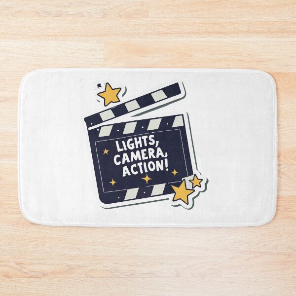 Item preview, Lights, Camera, Action! Hollywood Clapperboard Sticker designed and sold by NiftyWrx.