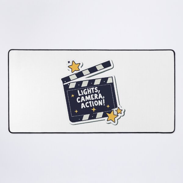 Item preview, Lights, Camera, Action! Hollywood Clapperboard Sticker designed and sold by NiftyWrx.