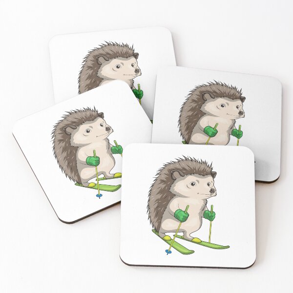 Item preview, Hedgehog Skier Ski  designed and sold by Snabdesign84.