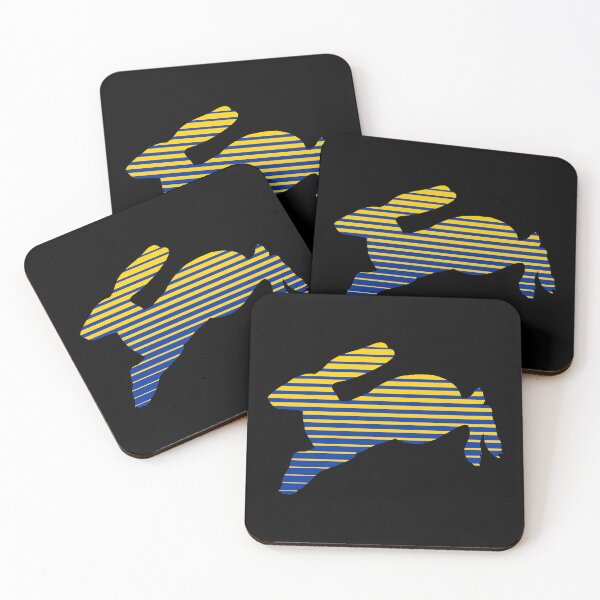 Item preview, Line Jackrabbit Blue & Yellow designed and sold by VintageVarsity5.