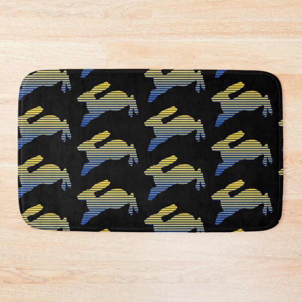 Item preview, Line Jackrabbit Blue & Yellow designed and sold by VintageVarsity5.