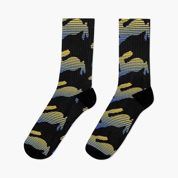 Item preview, Line Jackrabbit Blue & Yellow designed and sold by VintageVarsity5.