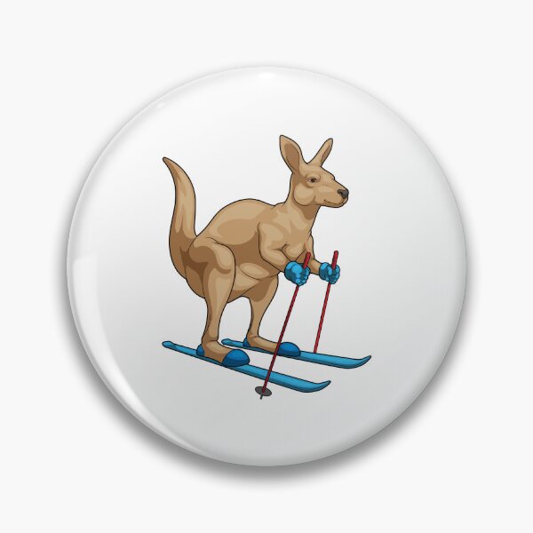 Item preview, Kangaroo Skier Ski Winter sports designed and sold by Snabdesign84.