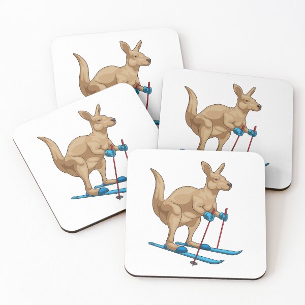 Item preview, Kangaroo Skier Ski Winter sports designed and sold by Snabdesign84.