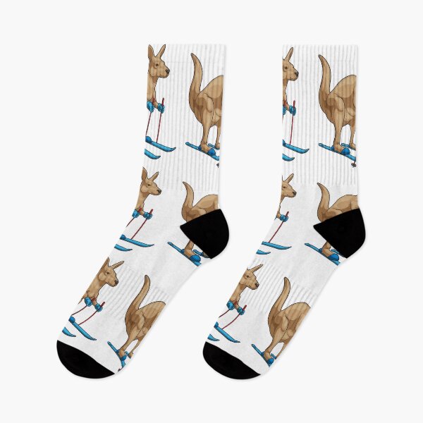 Item preview, Kangaroo Skier Ski Winter sports designed and sold by Snabdesign84.
