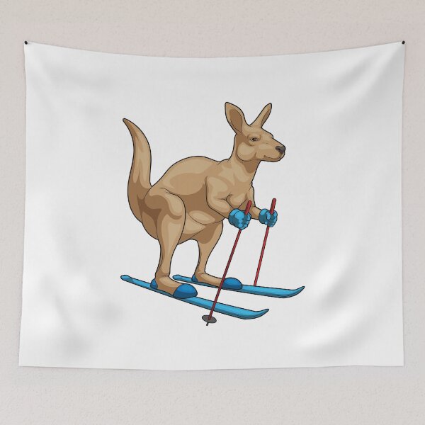 Item preview, Kangaroo Skier Ski Winter sports designed and sold by Snabdesign84.