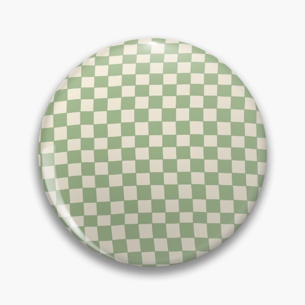 Item preview, Green and Cream Distorted Warped Checkerboard Pattern III designed and sold by velvetearth.