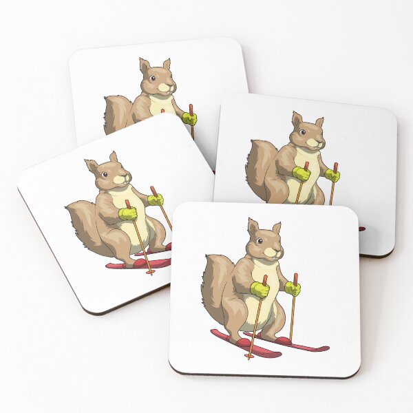 Item preview, Squirrel Skier Ski Winter sports designed and sold by Snabdesign84.