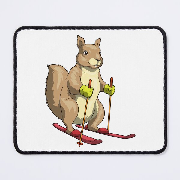 Item preview, Squirrel Skier Ski Winter sports designed and sold by Snabdesign84.