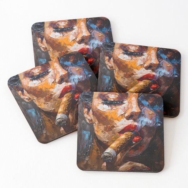 Item preview, Luscious Lines- Abstract Figuratism and the Allure of a Thick Cigar in the Quito School Ambiance designed and sold by OlfactoART Studio.