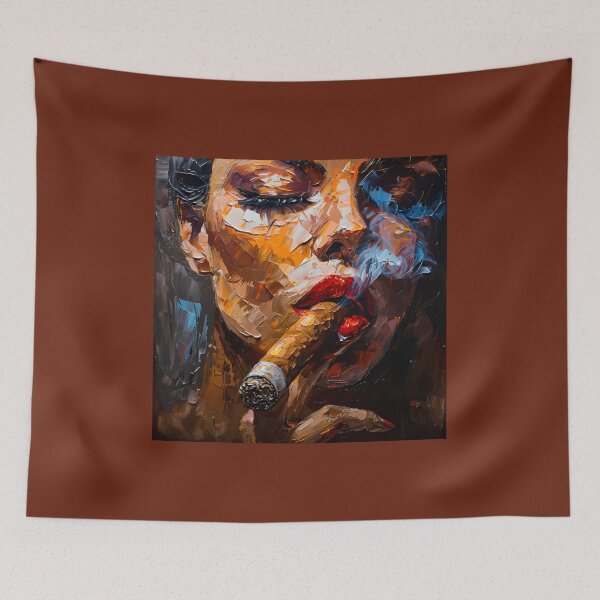 Item preview, Luscious Lines- Abstract Figuratism and the Allure of a Thick Cigar in the Quito School Ambiance designed and sold by OlfactoART Studio.