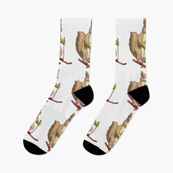Item preview, Squirrel Skier Ski Winter sports designed and sold by Snabdesign84.