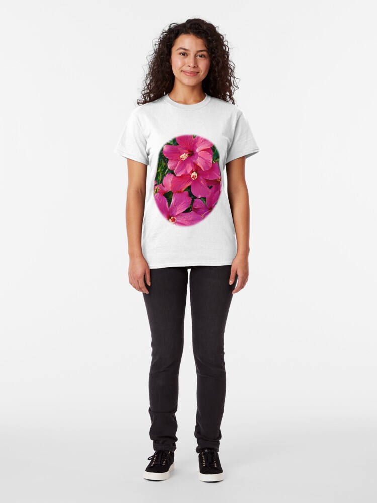 Alternate view of Hibiscus Flowers Classic T-Shirt