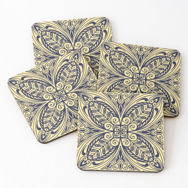 Item preview, Dark Blue Ornamental Mandala Pattern designed and sold by starry-cosmos.