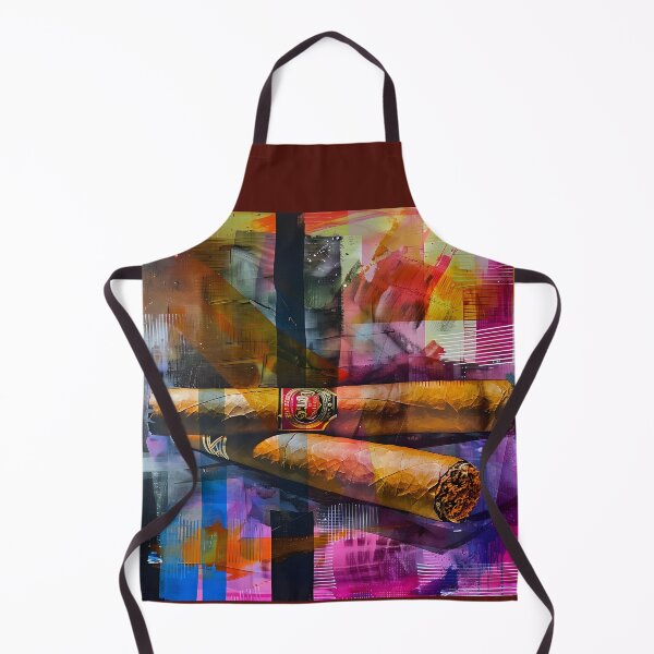 Item preview, Enigmatic Cigar Reverie- Abstract Expressions and Fauvist Hues in a Multifaceted Symphony designed and sold by OlfactoART Studio.