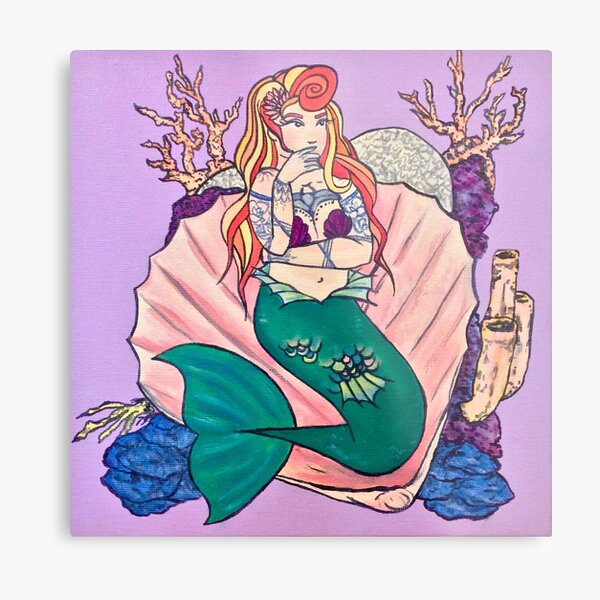 Thinking Merbabe Metal Print