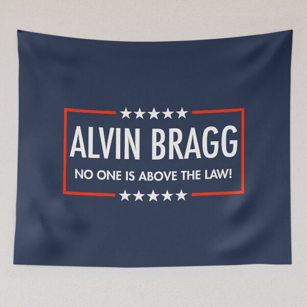Item preview, Alvin Bragg - NO ONE IS ABOVE THE LAW (Blue) designed and sold by Thelittlelord.