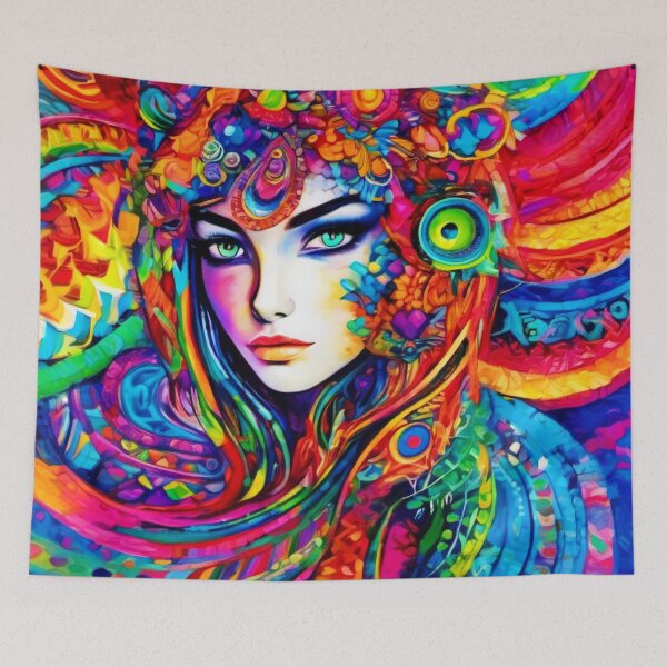 Item preview, Colorful Gaze Artwork designed and sold by Health And Fitness Posts e-Store.
