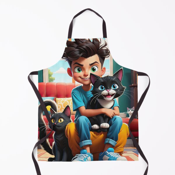 Item preview, Crazy Boy's Cat - 1 designed and sold by cyberartstudiox.