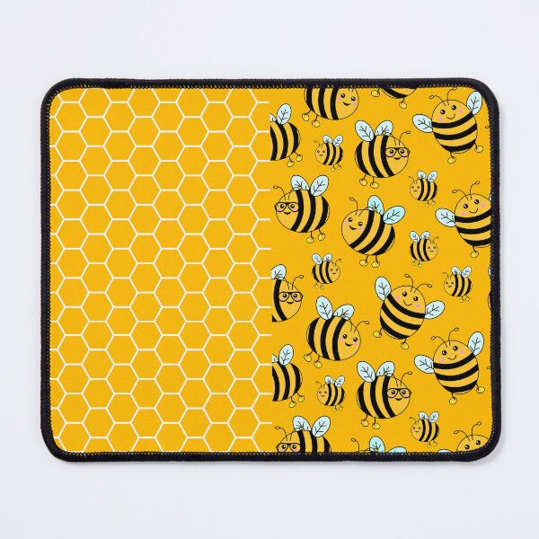 Item preview, Cute Bees and Honeycomb Pattern designed and sold by HotHibiscus.