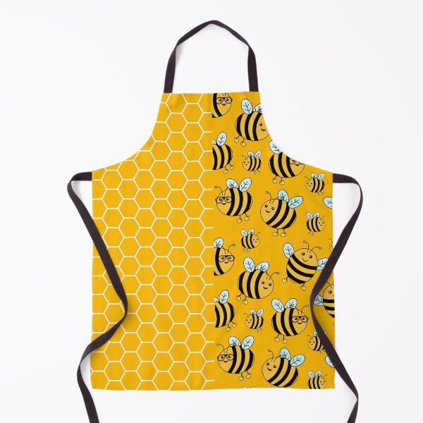 Item preview, Cute Bees and Honeycomb Pattern designed and sold by HotHibiscus.