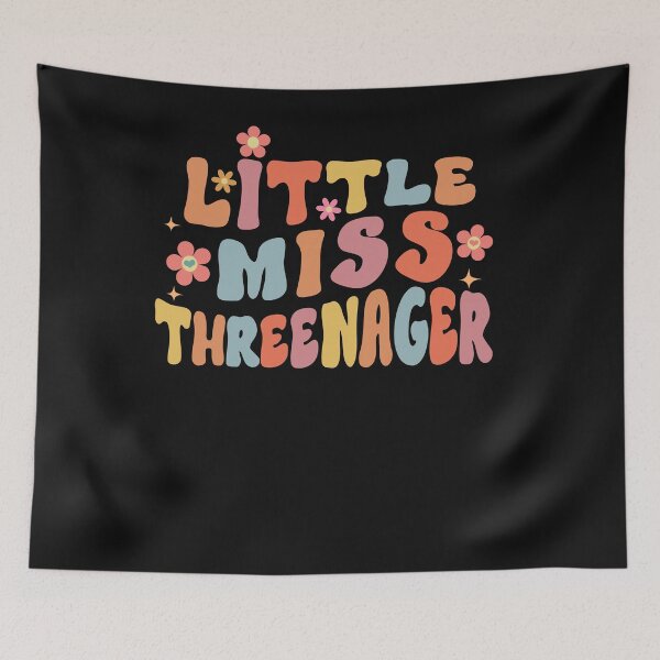 Item preview, Little Miss Threenager Turning 3 Birthday Girl 3 years old designed and sold by clothesy7.