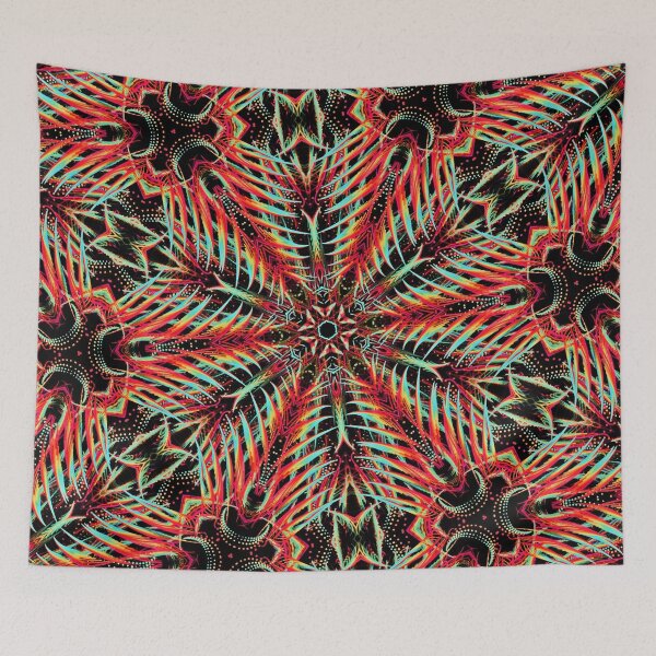Item preview, Abstract Red Wired Spiral Fractal Flower designed and sold by SXW Designs.