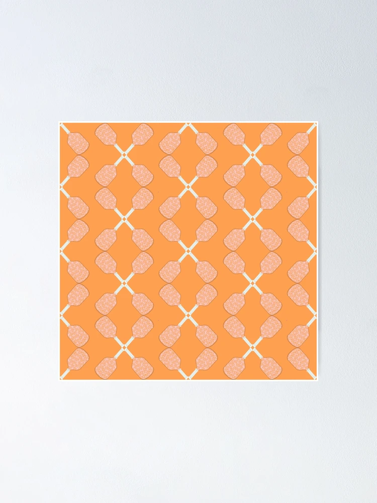 Thumbnail 1 of 3, Poster, Pickleball Rackets Pattern designed and sold by Andrea Turner.