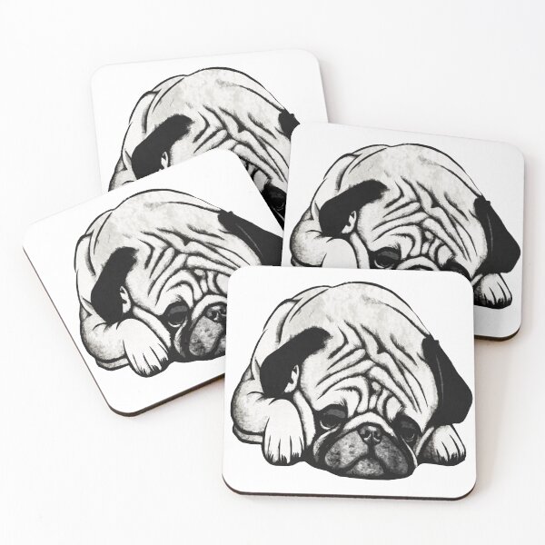 Item preview, Sleepy Pug designed and sold by kinpirks.