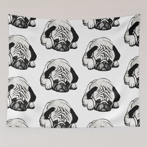 Item preview, Sleepy Pug designed and sold by kinpirks.