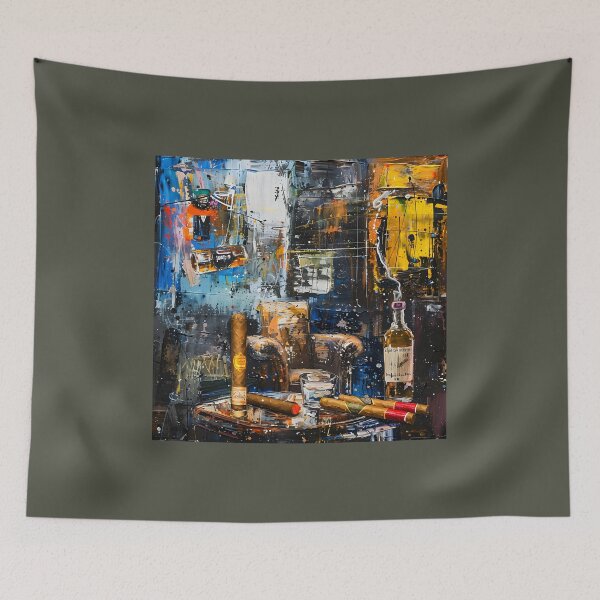 Item preview, Whiskey Whirlwind- Abstract Expressionist Conversations in a Smoky Lounge Ambiance designed and sold by OlfactoART Studio.
